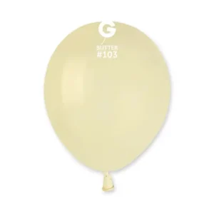 Balões Latex #103 Butter 5” Gemar c/100
