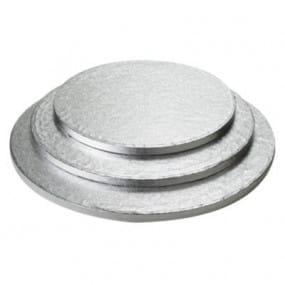 Base de Bolo Redonda Prata 25×1.2cm