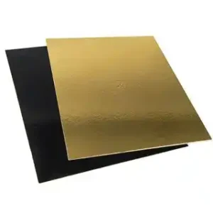 Base Bolo Dourado / Preto 37x49cm