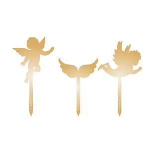Topper Acrílico Ouro – Anjos