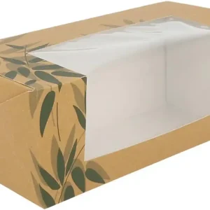 Caixa com Janela Sanduiche Retangular 26×6.5×6.2cm