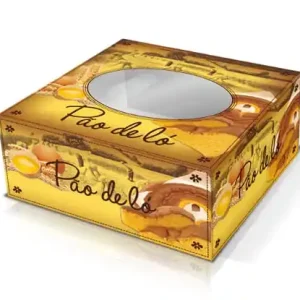 Caixa Pão de Ló com Janela 37x37x11cm