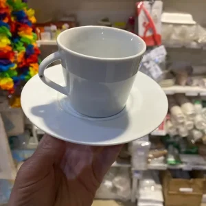 Chavena de Chá com Pires de Porcelana