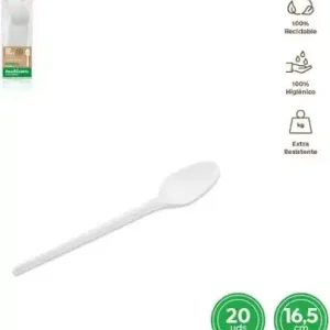 Colher Plástico 16,5cm c/20