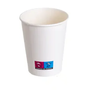 Copo Descartável Cartão Branco 200ml 7,3x5x7,8cm c/50
