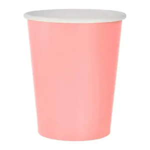Copos Papel Rosa 250ml c/14