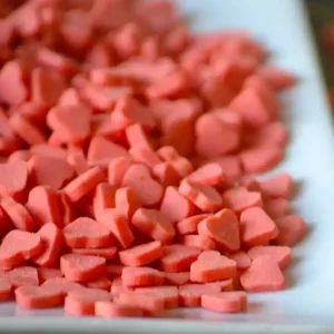 Corações de Açúcar Vermelhos 55gr