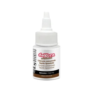 Dekora Corante Concentrado Líquido Preto 30ml