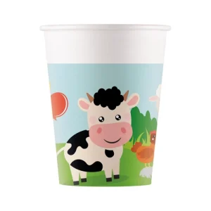 Copos de Papel Animais da Quinta