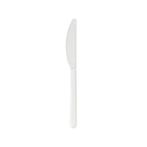 Faca Plástico Descartável Branca 18cm c/10