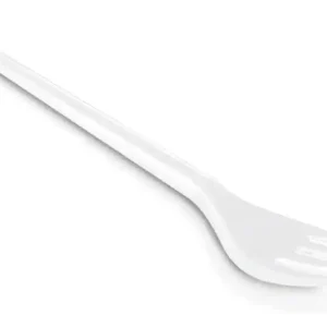 Garfo Plástico Branco 24,5x8x3cm c/10