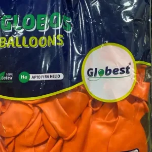 Balões Latex Globest Laranja 30cm com 100