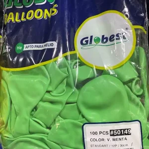 Balões Latex Globest Verde Menta 30cm com 100
