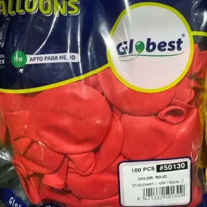 Balões Latex Globest Vermelho 30cm com 100