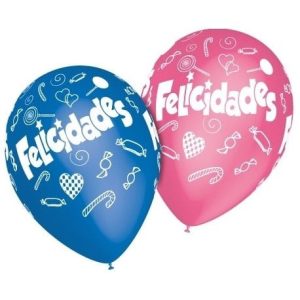 Balões Felicidades c/8