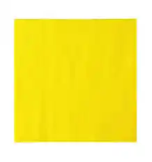 Guardanapos Lisos Cor Amarelo 33x33cm c/16