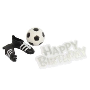 Decoração de Bolo Happy Birthday – Futebol