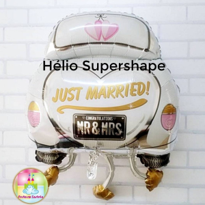 Enchimento Hélio Balão Foil Supershape