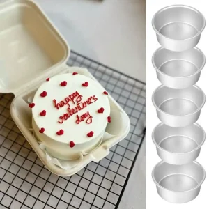 Kit Bentocake – 1 Forma Inox + 10 Bases Papel + 10 Emb. Cana de Açúcar