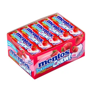 Mentos Incredible Chew Mastigáveis Morango c/20