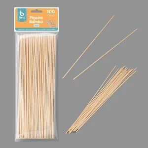 Paus Espetadas Bambu 30cm c/100