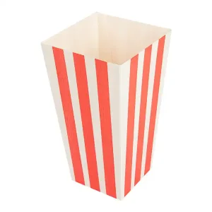 Pipocas Recipiente Vermelho / Branco 17.4×8.7×6.5cm 1Lt c/25