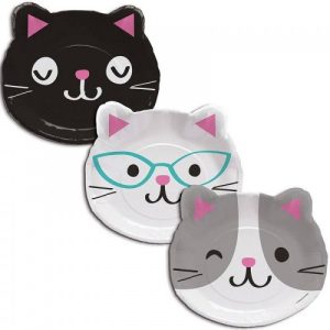 Pratos Cat Purr-Fect Party – Gatos