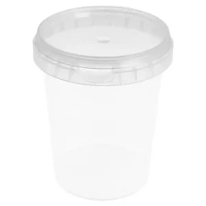 Recipiente Plástico Inviolável 520ml 9,5×11,7cm c/10
