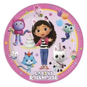 Pratos Gabby’s Dollhouse 20cm c/8