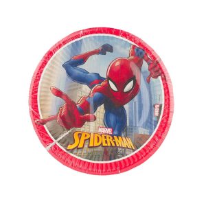 Pratos Papel Homem Aranha 20 cm c/8