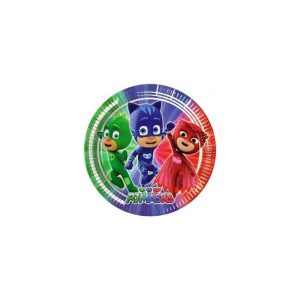 Pratos para festas PjMasks 18 cm C/8