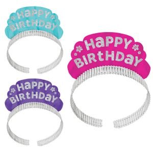 Tiaras Coloridas “Happy Birthday”