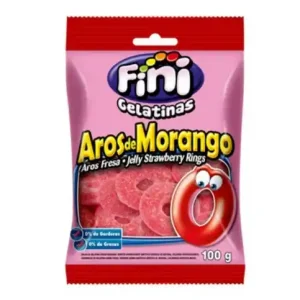 Saquetas Fini Aros Morango 12x90gr