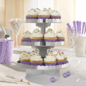 Suporte para Cupcakes Prateado