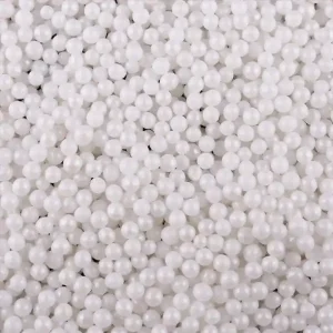 Mix Decoração Pérolas Brilhantes Pequenas Brancas 75g