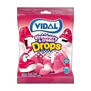 Saquetas Vidal Besos Morango 90gr c/14
