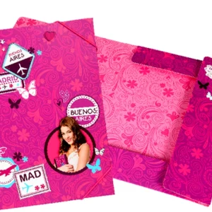 Capa com elásticos Violetta